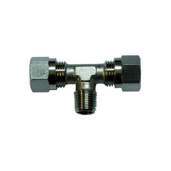 Nickel Plated Brass Tee Fitting - 12mm