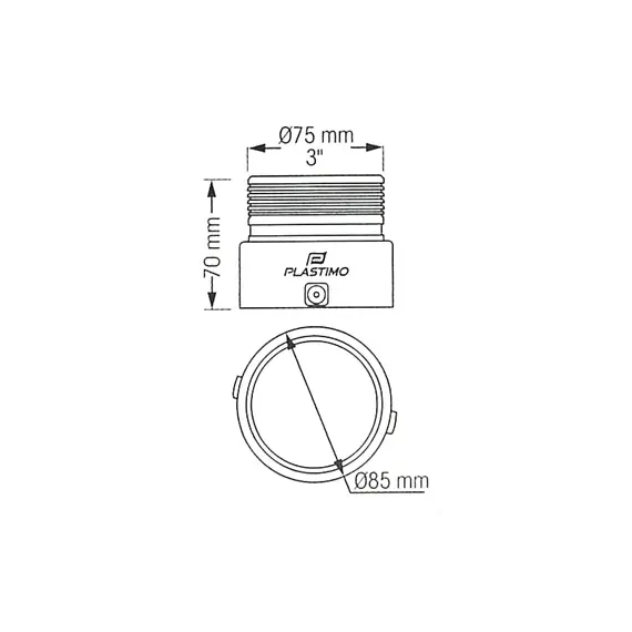 Réducteur EZ air diamètre 75mm, 2 image
