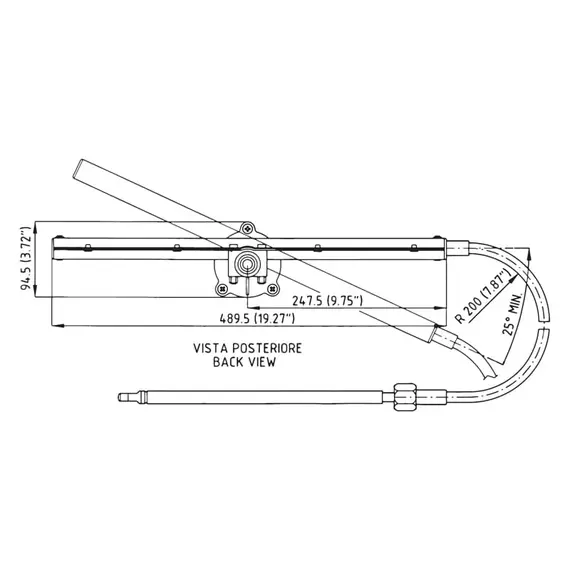 Câble de direction TM86 - 427cm, 3 image Câble de direction TM86 - 427cm, 3 image