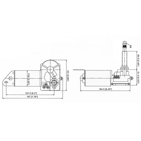 Essuie-glace d'origine TMC 12V pour cloisons en vrac, 2 image