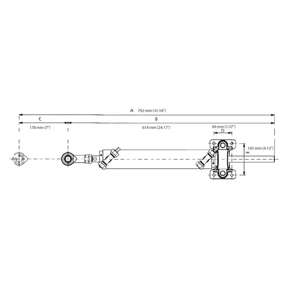 UC168-I Inboard Cylinder, 2 image UC168-I Inboard Cylinder, 2 image