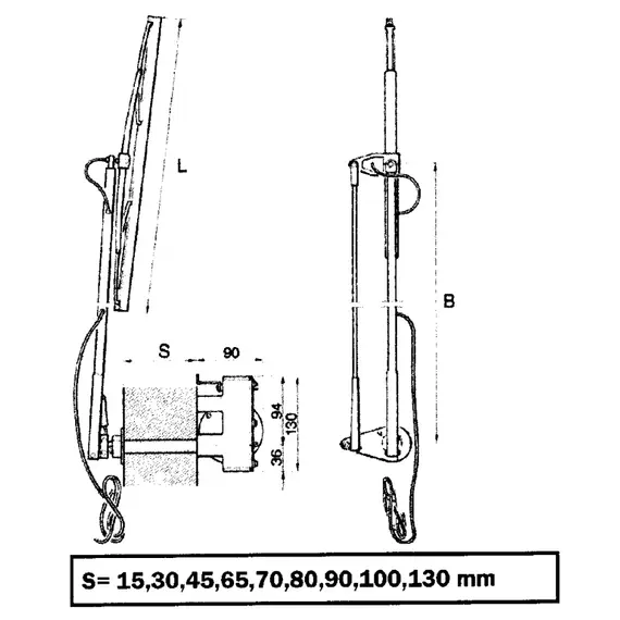 Essuie-glace Ancor 12V 10A, 2 image Essuie-glace Ancor 12V 10A, 2 image