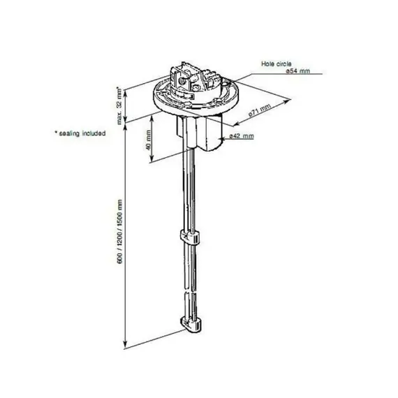 Capteur capacitif pour eau douce - 600-1200mm, Longueur, mm: 600-1200, 2 image Capteur capacitif pour eau douce - 600-1200mm, Longueur, mm: 600-1200, 2 image