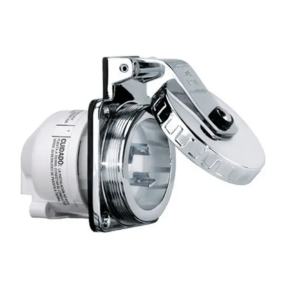 Inox plug 2P+T 230V. 16A IP56