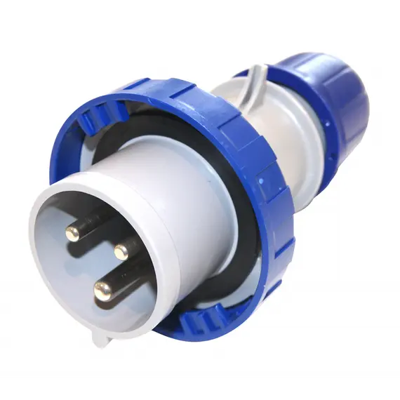 Fiche 2P+T 220V. 125A IP67