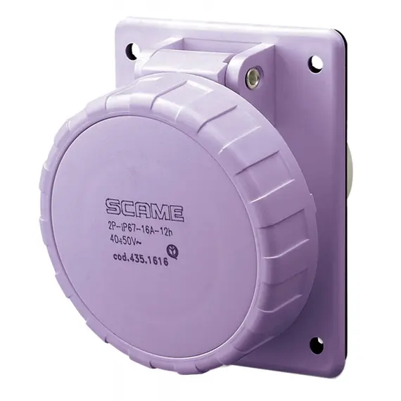 Prise 2P 12/24V. 16A IP67