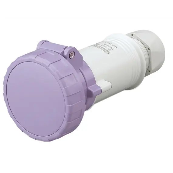 Prise 2P 12/24V. 16A IP67.