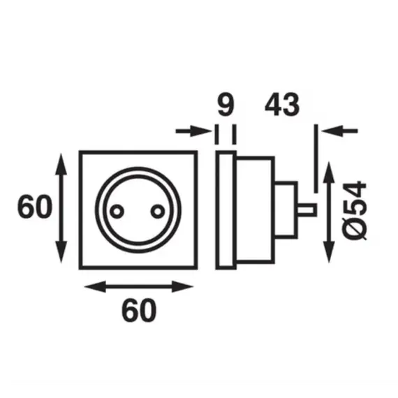 Prise Schuko Chrome 230V, 2 image