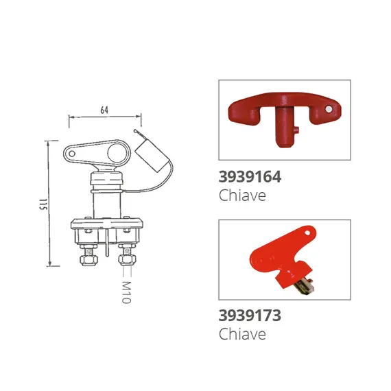 Unipolar Battery switch 100A, 2 image Unipolar Battery switch 100A, 2 image