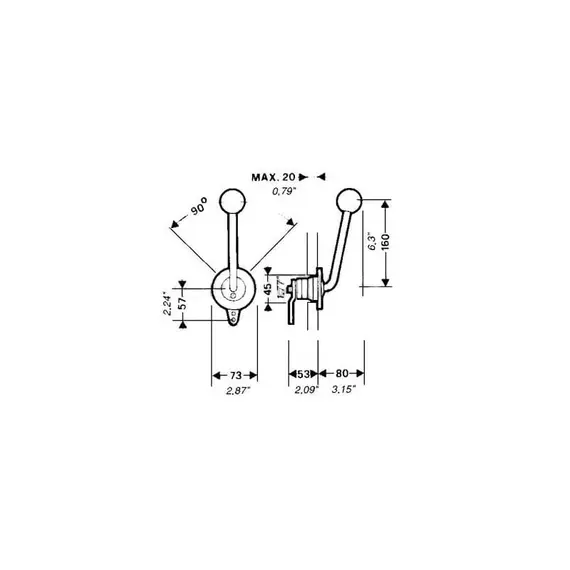 B35 Stainless Steel Lever, 2 image B35 Stainless Steel Lever, 2 image
