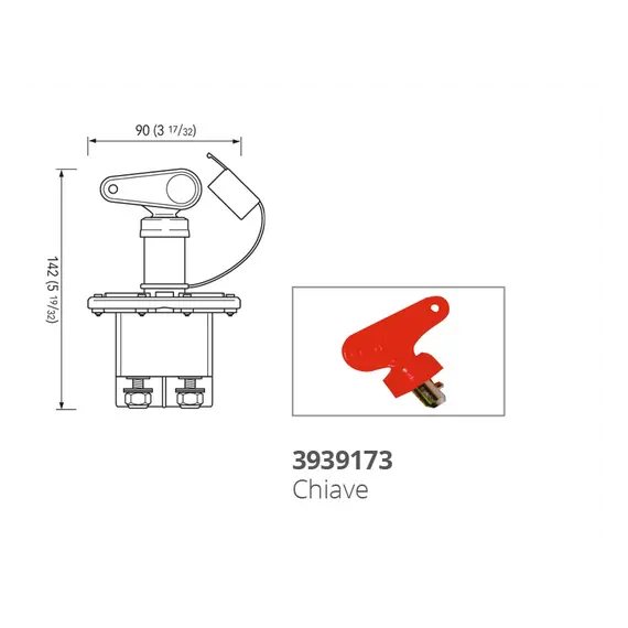 Bipolar battery switch 120A, 2 image Bipolar battery switch 120A, 2 image