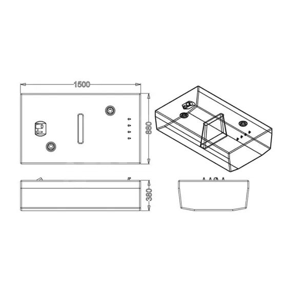 Réservoir de carburant - 450l, Capacité, L: 450, 2 image Réservoir de carburant - 450l, Capacité, L: 450, 2 image
