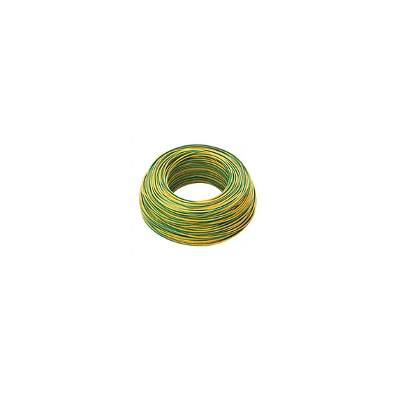 Câble jaune vert diamètre 2,5 mm - 100 mètres