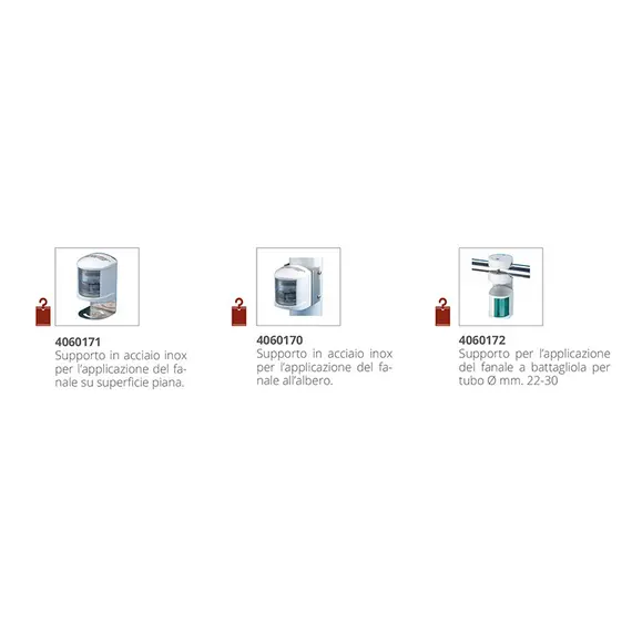 Bicolor navigation light Zeus series - White case, 3 image Bicolor navigation light Zeus series - White case, 3 image