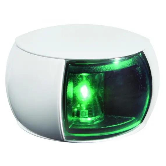Hella NaviLED Compact - SB Vert - 2NM - BSH - 9-33V - Câble 2,5m - Blanc