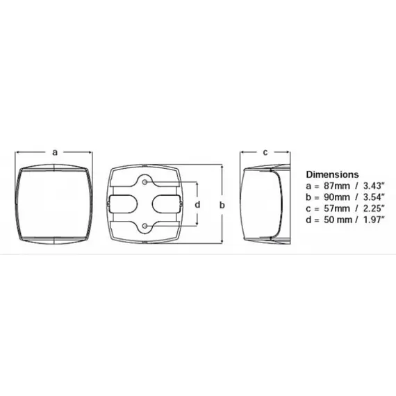 Hella NaviLED Pro - 225 degrees Masthead White - 3NM - 9-33V - UHD Lens - White, 2 image
