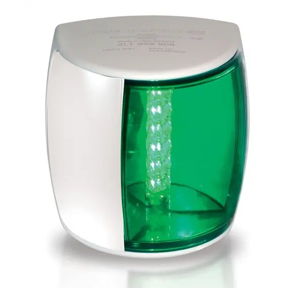 Hella NaviLED Pro - SB Vert - 2NM - BSH - 9-33V - Câble 2,5m - Blanc