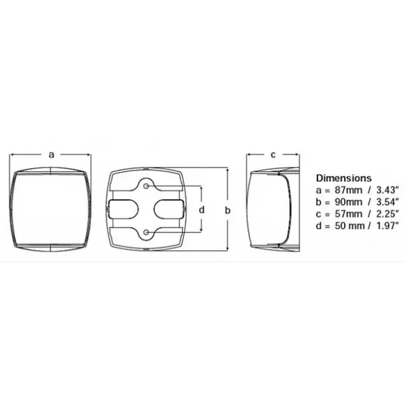 Hella NaviLED Pro - Blanc de poupe - 2NM - BSH - 9-33V - Câble 2,5m - Noir, 2 image Hella NaviLED Pro - Blanc de poupe - 2NM - BSH - 9-33V - Câble 2,5m - Noir, 2 image