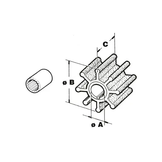 Impeller - Ref. 3842786, 2 image Impeller - Ref. 3842786, 2 image