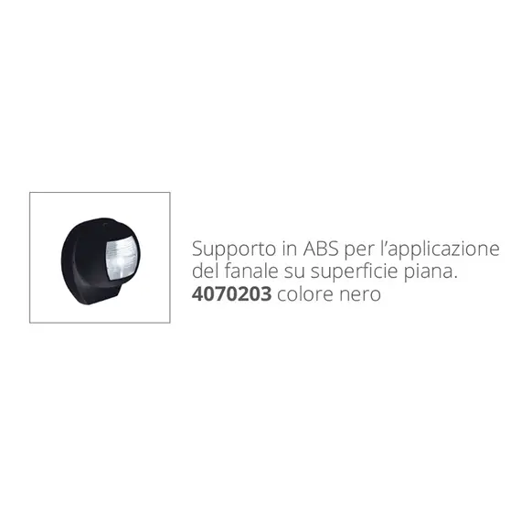 Red port navigation light Delfi series - Black case, 3 image