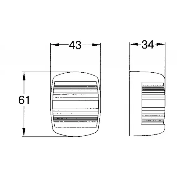 White Navigation Light Series Nettuno - Black case, 2 image