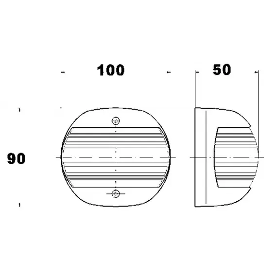 Red port navigation light Stella polar series - White case, 2 image Red port navigation light Stella polar series - White case, 2 image