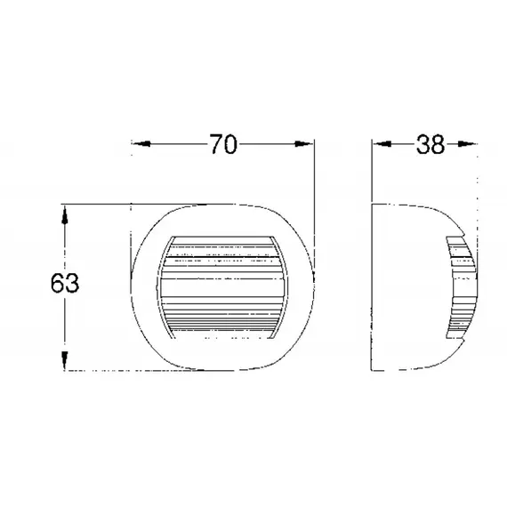 White stern navigation light Delfi series - Black case, 2 image White stern navigation light Delfi series - Black case, 2 image