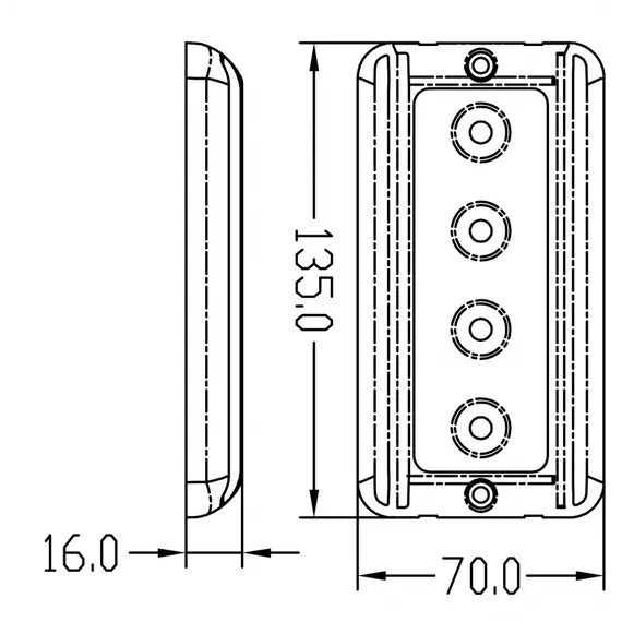 4 LED aluminum ceiling lamp 9W 8-30V, 2 image 4 LED aluminum ceiling lamp 9W 8-30V, 2 image
