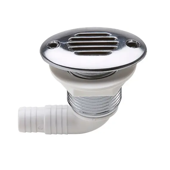 90 degrés Réservoir ovale chromé à ventilation