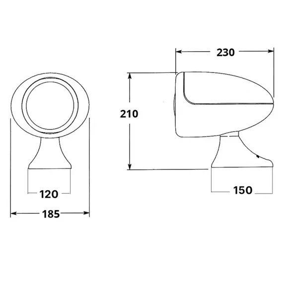 Electrically controlled spotlight 12V 15W, 2 image Electrically controlled spotlight 12V 15W, 2 image