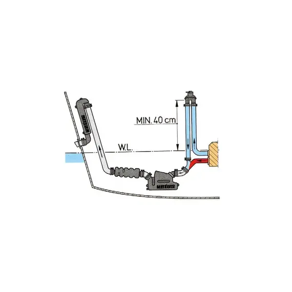 Antisiphon sans valve avec tube de 4m, 3 image Antisiphon sans valve avec tube de 4m, 3 image