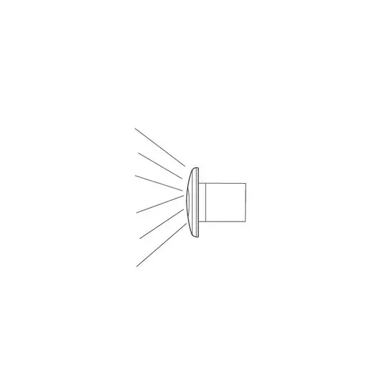 Blue polished steel LED Surface Mount Oblong Courtesy Lamp 12-24V 0.5W, 2 image Blue polished steel LED Surface Mount Oblong Courtesy Lamp 12-24V 0.5W, 2 image
