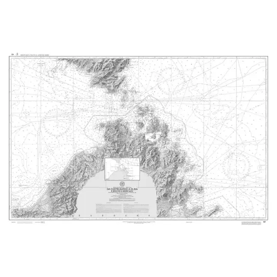 School Map - From Castel Sardo to Olbia and Bocche di Bonifacio