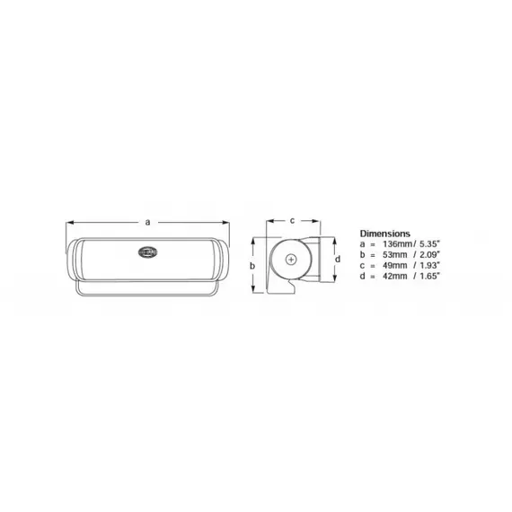 Sea hawk deck LED projector 3W 9-33V, 2 image Sea hawk deck LED projector 3W 9-33V, 2 image