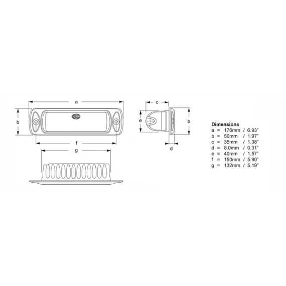 Projecteur de projecteur de mer R 7W 9-33V Éclairage spot, 2 image Projecteur de projecteur de mer R 7W 9-33V Éclairage spot, 2 image