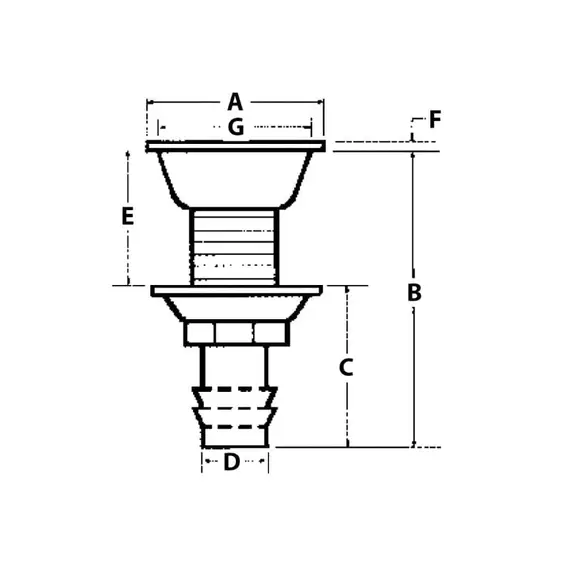 Stainless Steel Straight Tank’s Vent - 20mm, 2 image Stainless Steel Straight Tank’s Vent - 20mm, 2 image