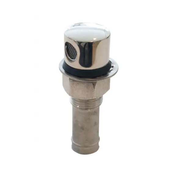 Évent de réservoir droit en acier inoxydable - 16mm