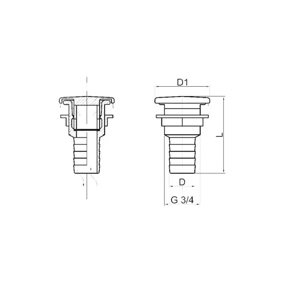 Straight Tank’s Vent - 16mm, 2 image Straight Tank’s Vent - 16mm, 2 image