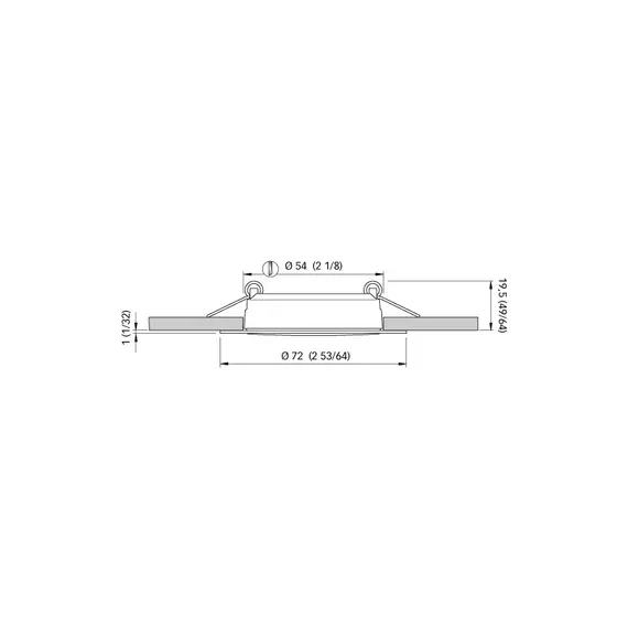 White Todd ET SD recessed spotlight 3W 10-30V, 4 image White Todd ET SD recessed spotlight 3W 10-30V, 4 image