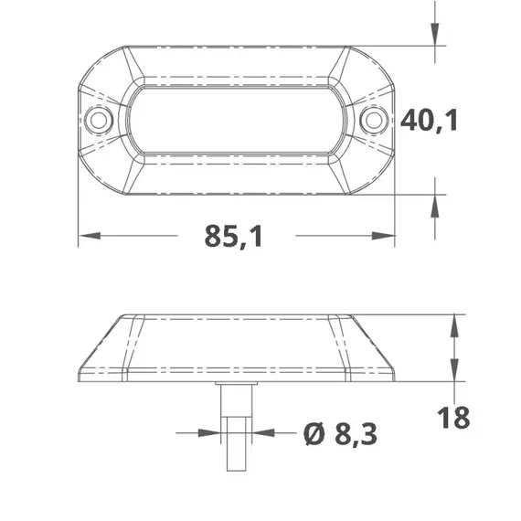 Underwater 12 LED Light 0.2W - Blue, 2 image