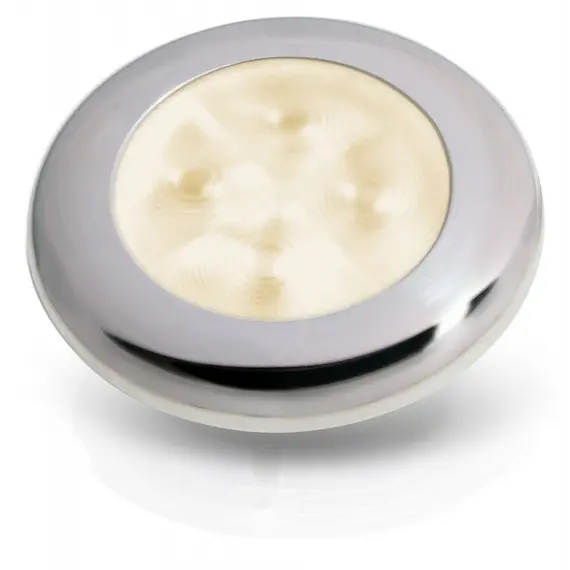 Lumière de courtoisie LED en acier inoxydable blanc chaud 12V 0,5W