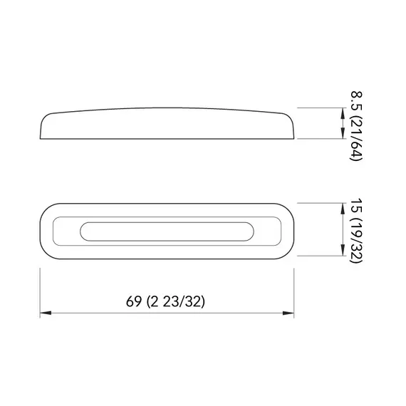 Lumière de courtoisie LED blanche TAB CPR2 0,5W 10-30V, 2 image Lumière de courtoisie LED blanche TAB CPR2 0,5W 10-30V, 2 image