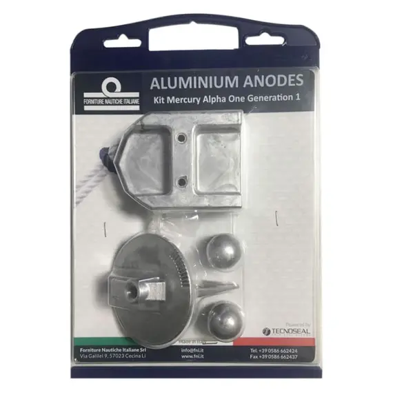 Kit d'anodes en aluminium pour Mercruiser Alpha One Génération 1