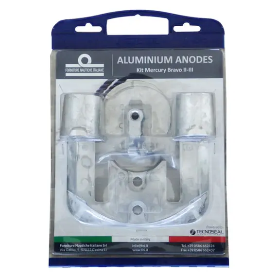 Kit d'anodes en aluminium pour Mercruiser Bravo II-III