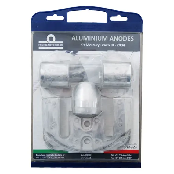 Kit d'anodes en aluminium pour Mercruiser Bravo III