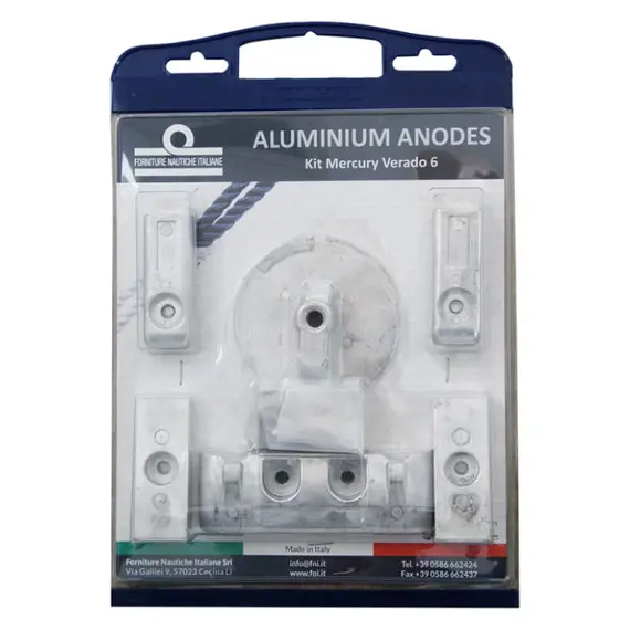 Kit d'anodes en aluminium pour Mercury Verado 6