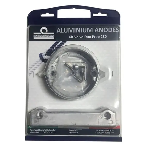 Kit d'anodes en aluminium pour Volvo Penta 280 Duo Prop