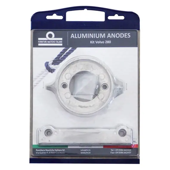 Kit d'anodes en aluminium pour Volvo Penta 280