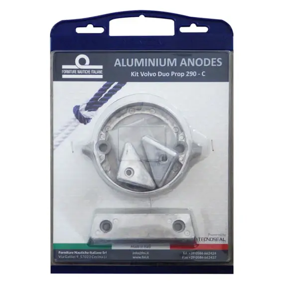 Kit d'anodes en aluminium pour Volvo Penta 290-C Duo Prop