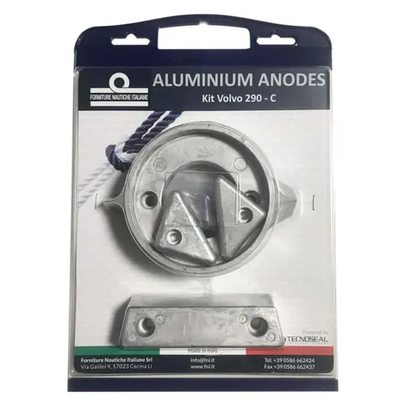 Kit d'anodes en aluminium pour Volvo Penta 290-C